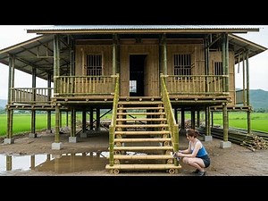 Young Woman Spent 120 Days Building a Bamboo House in the Forest | Start to Finish