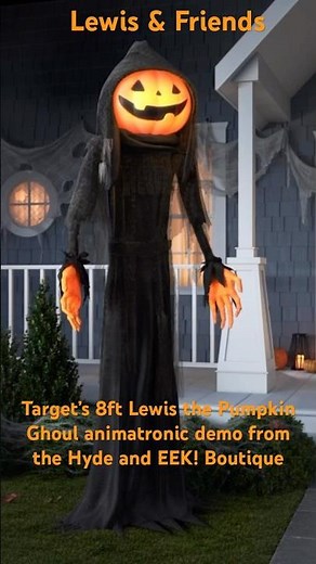 Target’s 8ft Lewis the Pumpkin Ghoul animatronic demo from the Hyde and EEK! Boutique (Part 1) 🎃👻