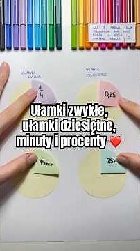Fractions, decimals, minutes and percentages ❤️