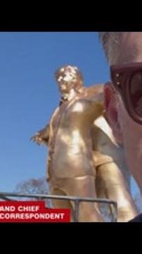 Guerrilla art depicts President Trump, Jeffrey Epstein as 'Titanic's' Jack and Rose