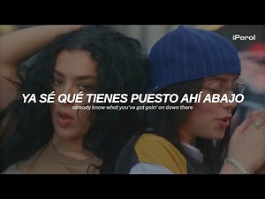 Charli xcx ft. Billie Eilish - Guess (Español + Lyrics) | video musical