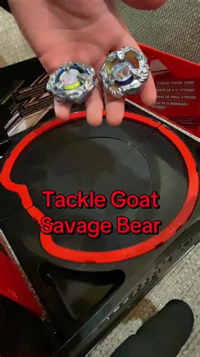 Tackle Goat vs Savage Bear!🔥 #fyp #beyblade #beybladex