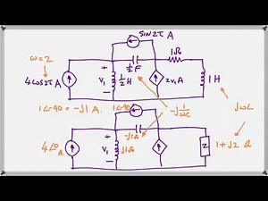 Steady State AC analysis - Mesh Analysis example