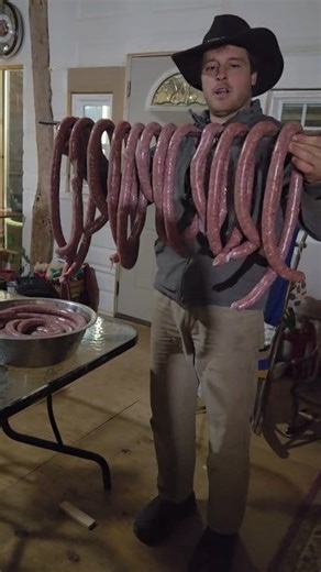 35K views · 1.2K reactions | Smoking homemade sausage #sausage #selfsufficiency #smokingmeats | Eli Miller | Facebook