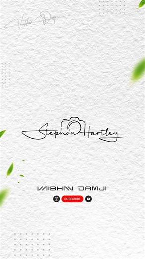 Stephen Hartley Signature Calligraphy Animation | Motion Graphics Art | Vaibhav Damji