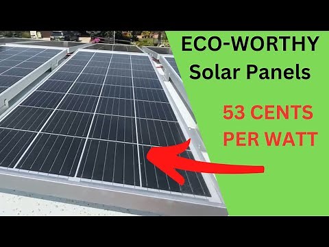 Testing Amazon's Cheapest Solar Panels - Eco-Worthy 100 Watt Solar Panel Review