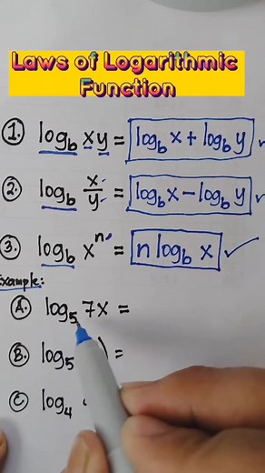 Laws of Logarithmic Functions #mindblowinghacks | Mathematics Tutorial