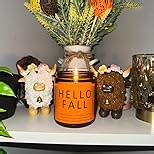Fall & Christmas Candles, Soy Candles Set - 7Oz * 6 Pack, Holiday/Birthday/Christmas Gifts for Women & Men, Autumn Scents of Hello Fall/Spice Pumpkin/Apple Cider/Hot CocoaCinnamon & Cedar/Maple Latte