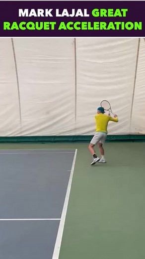 Great racquet acceleration during practice featuring Mark Lajal  Share with your tennis friends #tennis #practice | TennisAcademy101 | Facebook