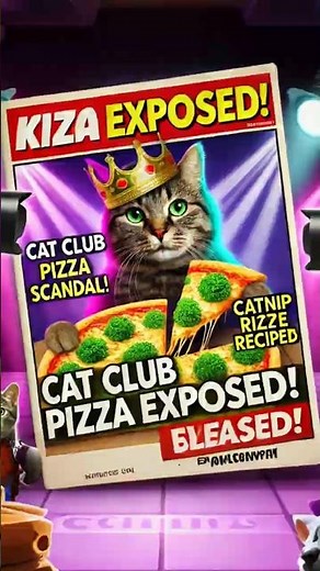Cat Club Episode 5: Mikey’s SECRET Pizza recipe EXPOSED!🍕😂