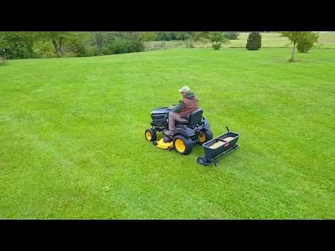 Overview: Agri-Fab 45-0545 42" Towed Aerator / 79kg Drop Spreader