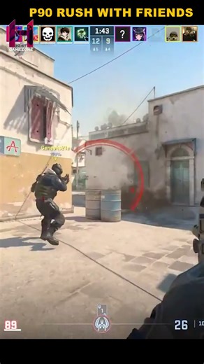 5 Players, 250 Bullets, 0 Brain Cells (P90 Rush) #counterstrike2 #csgo #livegaming #gaming #cs2