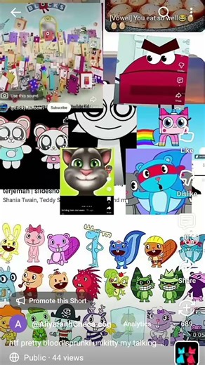 Happy tree friends pretty blood sprunki unikitty my talking Tom Numberblocks