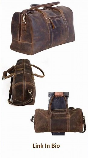 Best Leather Duffle Bag for Travel & Gym #LeatherDuffle #DuffleBagReview #TravelBag #LeatherGoods