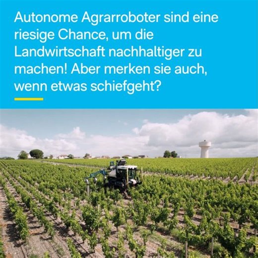 GFF - Gesellschaft für Forschungsförderung on Instagram: "🤖🚜 Ein Roboter fährt auf einem Feld…. Aber merkt er auch, wenn etwas schiefgeht? Autonome Agrarroboter sind eine riesige Chance, um die Landwirtschaft nachhaltiger zu machen und dem Arbeitskräftemangel zu begegnen. Doch für eine echte Autonomie fehlt ihnen bisher eine entscheidende Fähigkeit: die Selbstüberwachung. Sie können Aufgaben ausführen, aber erkennen nicht, wenn ein Werkzeug verstopft oder beschädigt ist. Genau diese Lücke schl