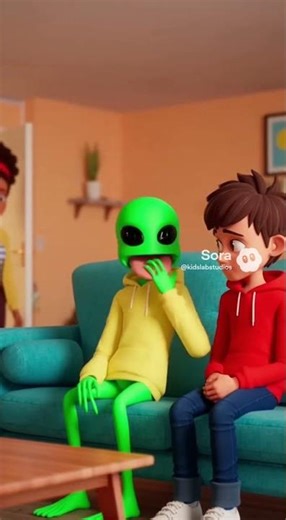 Mi amigo NO es normal… 😳👽😂 #kidslab #disney #abejas