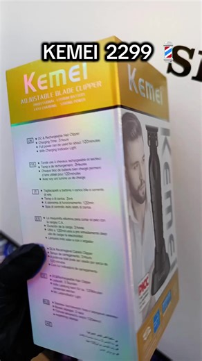 KEMEI- 2299 con base de carga 🔥 #kemei2299 #trimmer #barberia