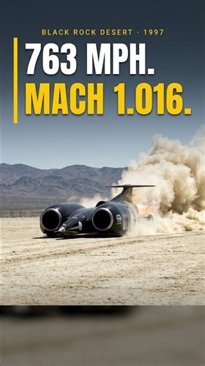 The Only Car That Has Broken The Sound Barrier