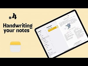 #4 Apple Notes (iPad): Handwriting Notes for Beginners