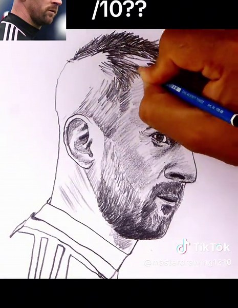 Drawing Lionel Messi step bye step #foryou #fypシ #viral #stepbystep #lionelmessi #leomessi #messi #messi_king #messi10 #messifans #messi_messi10 #messigoat #goat #goats
