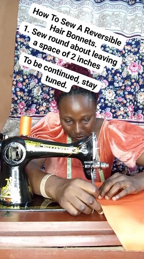 3 comments | How To Sew A Reversible Hair Bonnets 1. Sew round about...