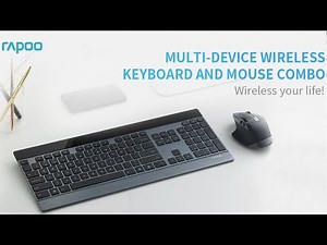 RAPOO 9900M Multi Device Wireless Keyboard and Laser Mouse Combo Review, Multi Device Bluetooth Wire