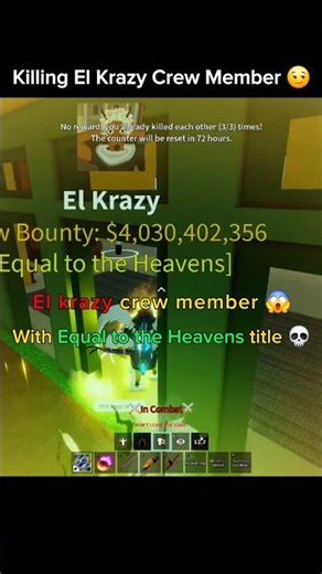 Killing Admin's crew member 😎 #roblox #bloxfruits #shorts