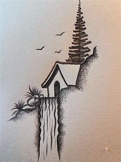 Satisfying waterfall 🤩#creativity #Draw #tutorials