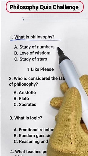 🧠 Philosophy Quiz Challenge 🤯Can You Get 5/5 Correct? 😳 #philosophyquiz #wisdomtest #shorts