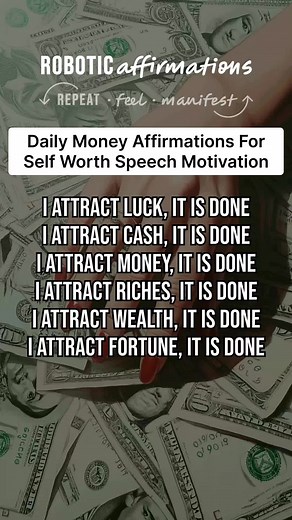 Empowering Daily Money Affirmations for Self Worth | Speech Motivation