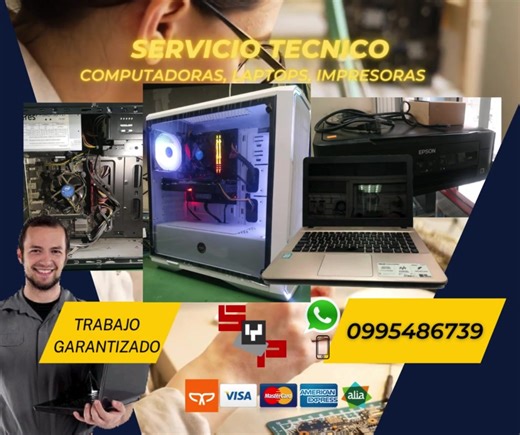 Reparación de Computadoras, laptops e Impresoras: ☑Mantenimiento...