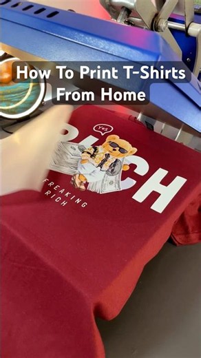 Complete step-by-step t-shirt printing course in my channels description ⚡️