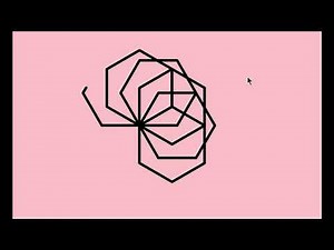 Python Turtle: Hexagon Rotated about a Fixed Point