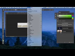 Photoshop CC 2020 - Creating a simple logo