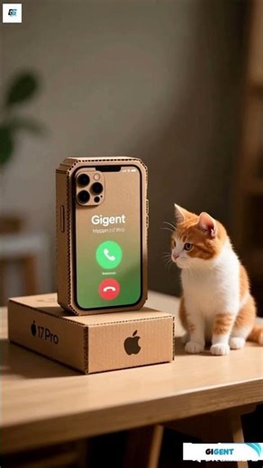 FunPhone Cardboard Incoming Call Iphone 17 Mini 📲📞🥳