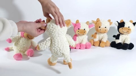 9" Cow Stuffed Animals Plush Doll Kids Boys Girls Animal