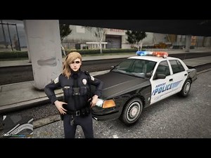 Gta 5 LSPDFR Playing As a LSIA Female Police - Stanier 2nd Gen Patrol #gta #gta5 #lspdfr