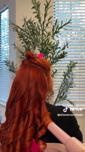 Retouching my daughters 7 weeks hair growth at home ✨ using L’Oréal HiColor Copper and colorlux copper semi permanent hair color 🧡