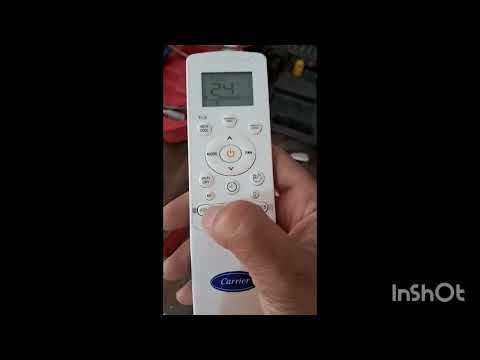 Carrier Ac CAI19PE3R35FO Remote control demo 