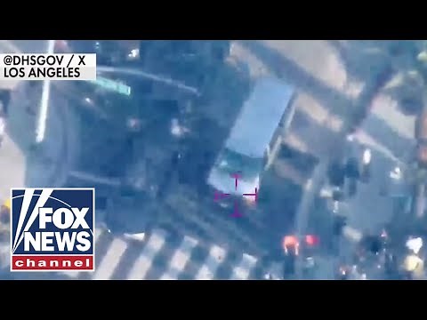 WATCH: Predator drones fly over anti-ICE riots in LA