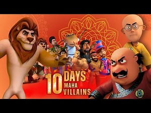 Motu Patlu Vs Cyrus ka Virus | Dus Din, Dus Villain 😜👹 | Dussehra Masti Special