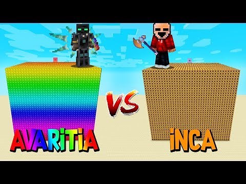 CUBÃO DO AVARITIA VS CUBÃO INCA NO MINECRAFT