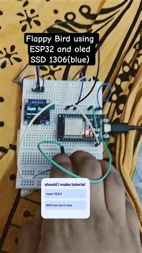 ☺️#shorrs#experiment #oled#oleddisplay #oledssd1306#esp32#wow#cool#tech #project#arduino#electronic