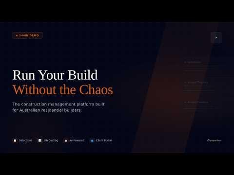 Build Paperless | Project Management for Australian Builders (3-Min Demo)