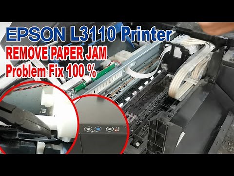 How to Remove and Fix Paper Jam Error - EPSON L3110 Printer.