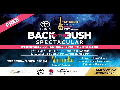 Watch the 2025 Back to the Bush Spectacular LIVE!