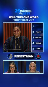 Raven's clues are anything but pedestrian. #25wordsorless #gameshow #meredithvieira #wordgame #boardgame | 25 Words or Less