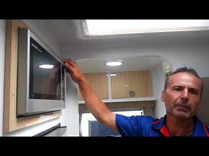 Montana Caravan: Sharp Carousel Microwave Oven.