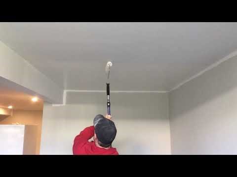 How to roll paint on a ceiling