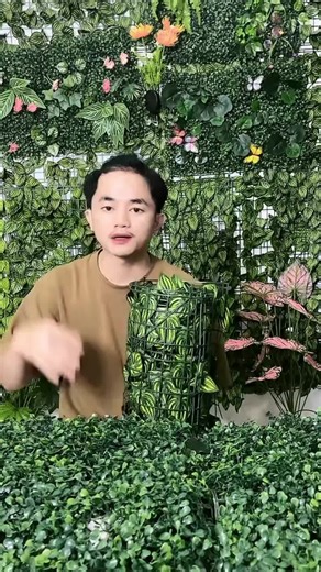 Rumput Dinding Sintetis Dekorasi Dinding Daun Rambat Pagar 3 Meter x 0.5 Meter Premium